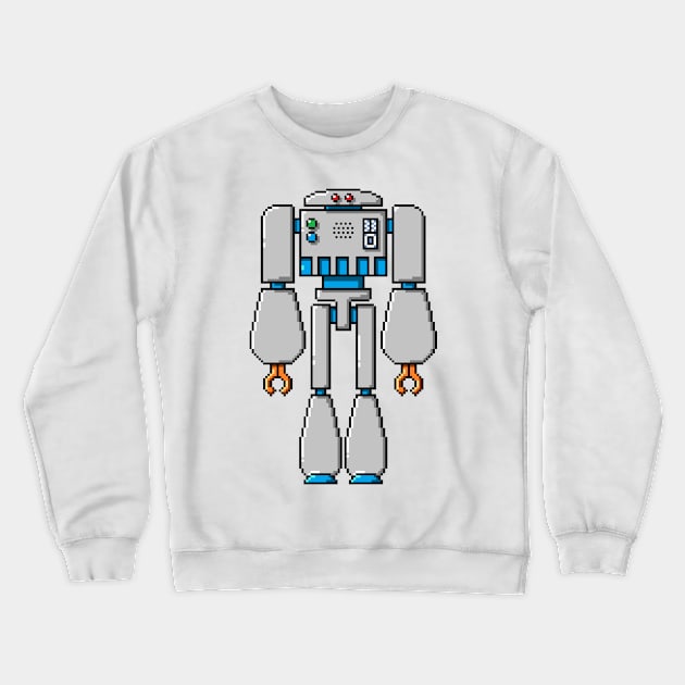 Pixel Robot 158 Crewneck Sweatshirt by Vampireslug